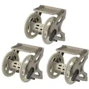 Suncast Handler 200 Foot Plastic Wall Mounted Outdoor Garden Hose Reel (3 Pack)