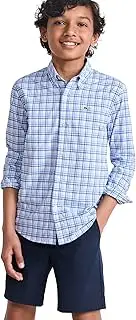 [vineyard vines] Boys Callwood Plaid Featherweight Performance Shirt