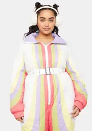 [dELiA*s by Dolls Kill] Plus Rainbow Rider Colorblock Snowsuit