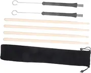 DRESSOOS 1 Set Steel Wire Drum Brush and Maple Performance Drumsticks Percussion Kit for Adults Lightweight and Comfortable for All Music Styles