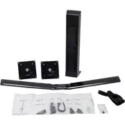 Ergotron Desk Mount for LCD Display - Black - 2 Display(s) Supported - 61 cm (24") Screen Support - 12.70 kg Load Capacity - 75 x 75, 100 x 100
