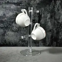 在飛比找松果購物優惠-【美的空間】咖啡杯馬克杯壓克力瀝水架(高30.5cm) (9