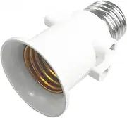FUSHIJIU E27 EU LED White Bulb PBT Lamp Holder Light Socket Used Into 2-pin Plug for Home Studio Photographic Bulb Adapter AC100V 240V 4A