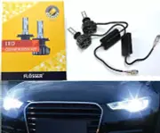 Flosser LED White H1 24W Two Bulbs Head Light Low Beam Replacement Stock Upgrade