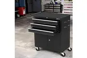 Giantz 3 Drawer Tool Box Chest Cabinet Toolbox Storage Garage Organiser Wheels