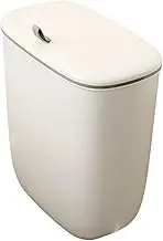 JISADER Hanging Trash Can Compost Bucket for Kitchen Cabinet Door Compost Bin Rubbish Bin for Home Office Indoor Bedroom Household, White Large