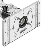 Aluminum Alloy Router Tablet Insert Plate for Woodworking Benches for Trim Routers Wood Trimming Milling Tools with Acce