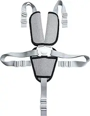 Fitzulam High Chair Security Straps, Replacement 5 Point Children Safety Harness with Shoulder Guarding Pads Convertible Straps for High Chair Pram Buggy Kid Pushchair