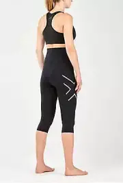 2XU Post-Natal Sport Compression 3/4 Tights (Black/Silver) X-Small