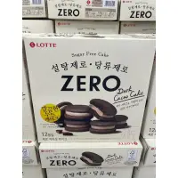 在飛比找蝦皮購物優惠-韓國樂天代購 樂天Lotte Zero 無糖巧克力蛋糕