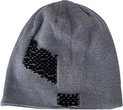 [SKUZA] Knitted Hat,Thicken Beanie Hat for Girls Windproof Foldable Knit Beret Skull Cap Winter Hat Color Matching Keep Warm Cyclling Hat