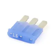 Littelfuse MICRO3 (Blue Color) 32V 15Amp Blade Fuse - Pack of 5