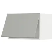METOD wall cabinet horizontal, white/Havstorp light grey, 60x37x40 cm
