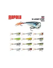 Rapala X-Light Finesse Pop 4cm Hard Body Topwater Fishing Lure - Choose Colour B