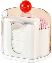 Cotton Ball Holder, Cotton Swab Dispenser - Portable Earring Storage Box - Portable Dustproof Storage Container Box for Small Items, Cotton Swabs, Jewelry