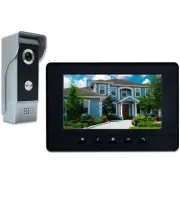 AMOCAM Video Intercom System 7 Inches Monitor Wired Video Door Phone Doorbell