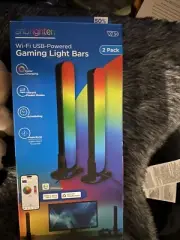 Enbrighten WiFi USB-Powered LED Color Changing Gaming Light Bars 2 Pack New NIB