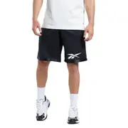 Reebok Basketball Mesh Shorts Black Men's Activewear Sports Casual Bottoms