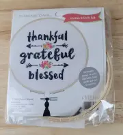 Dimensions Cross Stitch Kit THANKFUL-BLESSED #72-75818 Finished Size 6"