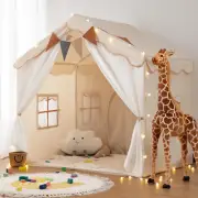 Kids Play Tent with Padded Mat & Lights - Indoor/Outdoor Fun!