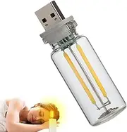 Retro Car Lamp - USB Car Light | USB Night Light | Retro USB Night Light Touch Control | Automotive Interface Charging Night Lamps | Car USB Atmosphere Light | Unique Bottle Design for Car