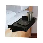 Bedside Shelf for Bed – College Dorm Room Clip On Nightstand with Cup Black