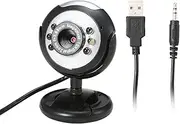 zolyet 640P Webcam Live Streaming Webcam with Microphone 360 Degree Rotatable USB Web Camera for PC Laptop Desktop Webcam for Video Conference Meeting Gaming Desktop Office Black