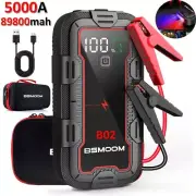 5000A Jump Starter Portable 12V Car battery Booster Power Bank Pack Charger+CASE