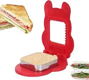 Sandwich Molds Cutter and Sealer,Square Sandwich Press Mold - Square Sandwich Uncrustable Cutter, Homemade Bread Sandwich Maker for Childrens Boys Girls