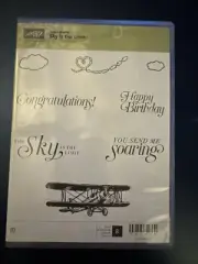 Stampin’ Up! Sale-A-Bration Sky Is The Limit Set Of 8 Stamps Airplane Clouds