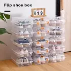 Sturdy Shoe Box Container with Ventilation Holes Transparent Storage