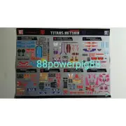 Transformers Titans Return Wave 2 SoundWave Blaster Trion Sticker Set US Seller