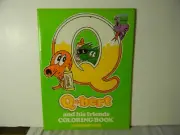1983 PARKER BROTHERS Q BERT VIDEO GAMES COLORING BOOK UNUSED HIGH GRADE