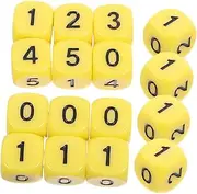 ERINGOGO 20pcs 6 Rounded Corner Acrylic Sided Dice for Childsafe Math Manipulatives for Classroom Home Learning Versatile Educational Tools for Fun Math Games