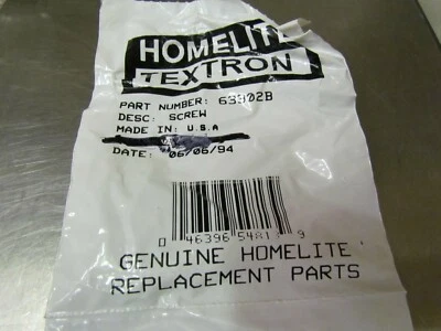 New Old Stock Genuine Homelite 63302-B Chainsaw Adjustment Screw XL-12, SXLAO