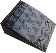 19Cm High Heavy Duty Curb Ramp, Load to 5 Ton Portable Rubber Threshold Ramp for The Curb Forklifts Trucks Buses Wheelchair Scooter Bike