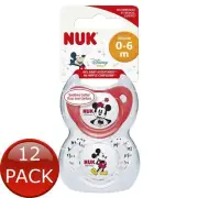 12 x Nuk Mickey Sleeptime Soother Age 1