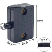 Black Pantry Switch for Cupboard Cabinet Door Light Closet Electrical