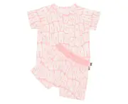 Bonds Kids' Tee & Shorts Sleep Set - Abundant Bonds Pink