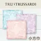 【沙克思】TRUSSARDI 填色薔薇布邊刺繡小方巾 特性：100%純棉編織+變形蟲花布收邊造型+附LOGO刺繡 (貴族獵犬 楚薩迪 手帕巾 毛巾 方巾 洗臉巾 日本製毛巾)