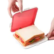 Reusable Sandwich Boxes Storage Box Container Lunch Box Food Storage Case