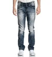 NEW MENS AFFLICTION GAGE FLEUR GLENDALE BLUE JEANS STRETCH SIZE 42