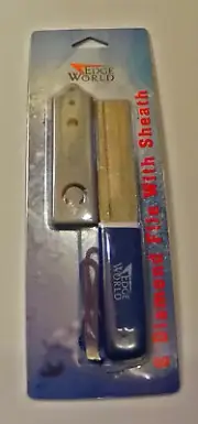 Edge World 6" Diamond File w/Sheath