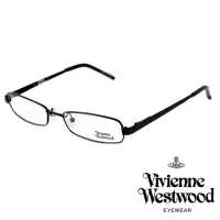 在飛比找momo購物網優惠-【Vivienne Westwood】英國精品時尚黑光學眼鏡
