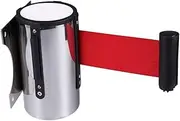 Wall-Mounted Isolation Belt Safety Barrier Queue Barrier Belt Crowd Control Equipment Polyester Red