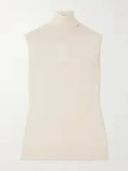[Sportmax] Sportmax - Vertigo Wool Turtleneck Tank - Ivory - medium medium Ivory