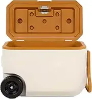 Insulated Portable Cooler 38L, The Insulation Time is About 75h, Top Cover with Cup Holder, for Beach Picnics, Camping, Tailgate Parties, Groceries, Boating