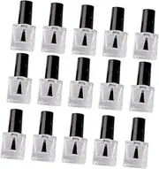 MERRYHAPY 20Pcs Empty Nail Polish Bottles with Brush and Cap Compact Containers for DIY Nail Art Leak Design for Travel and Mixing Colors