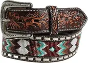 [ARIAT] Men's Embossed Beaded Belt