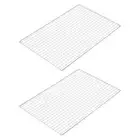 2Pcs Barbecue Wire Mesh Oven Grill Rack Cookie Cooling Rack Oven Baking Rack